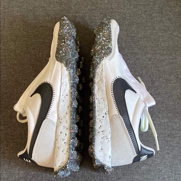 Nike Women's waffle racer crater White and Black Sneakers size 7.5 - Picture 5 of 12